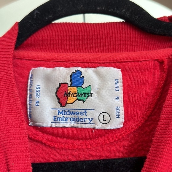 Vintage Midwest Embroidery 1996 Fiesta Bowl Nebraska Cornhuskers Football Crew - Picture 3 of 6